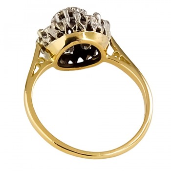 18ct gold Diamond Cluster Ring size L